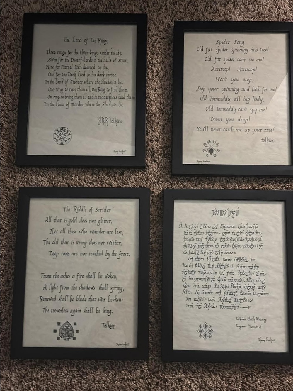 This is the full complete set of calligraphy drawings from mid 1970’s.